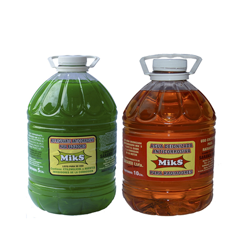 Aguas deionizadas para radiadores
